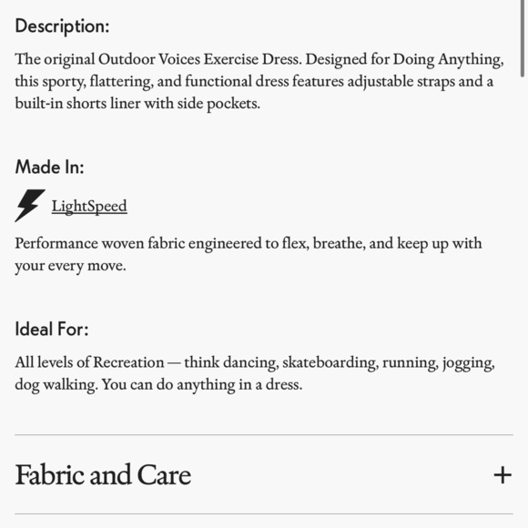 Outdoor Voices Exercise Tennis Pickleball Activewear Dress Sz XXS - Picture 7 of 9